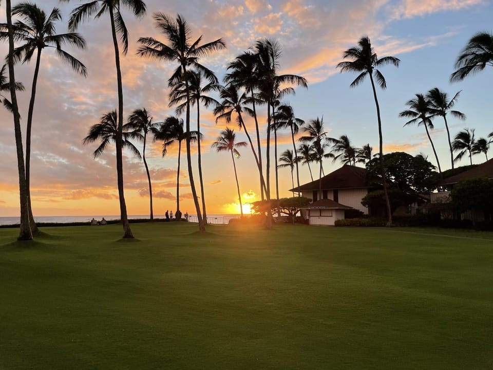 Sunset from lanai