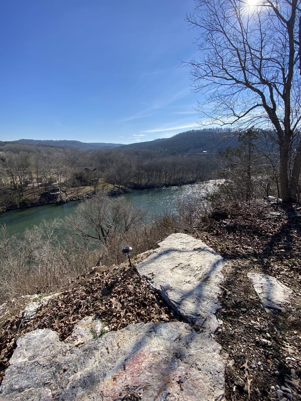 View of river from back yard 