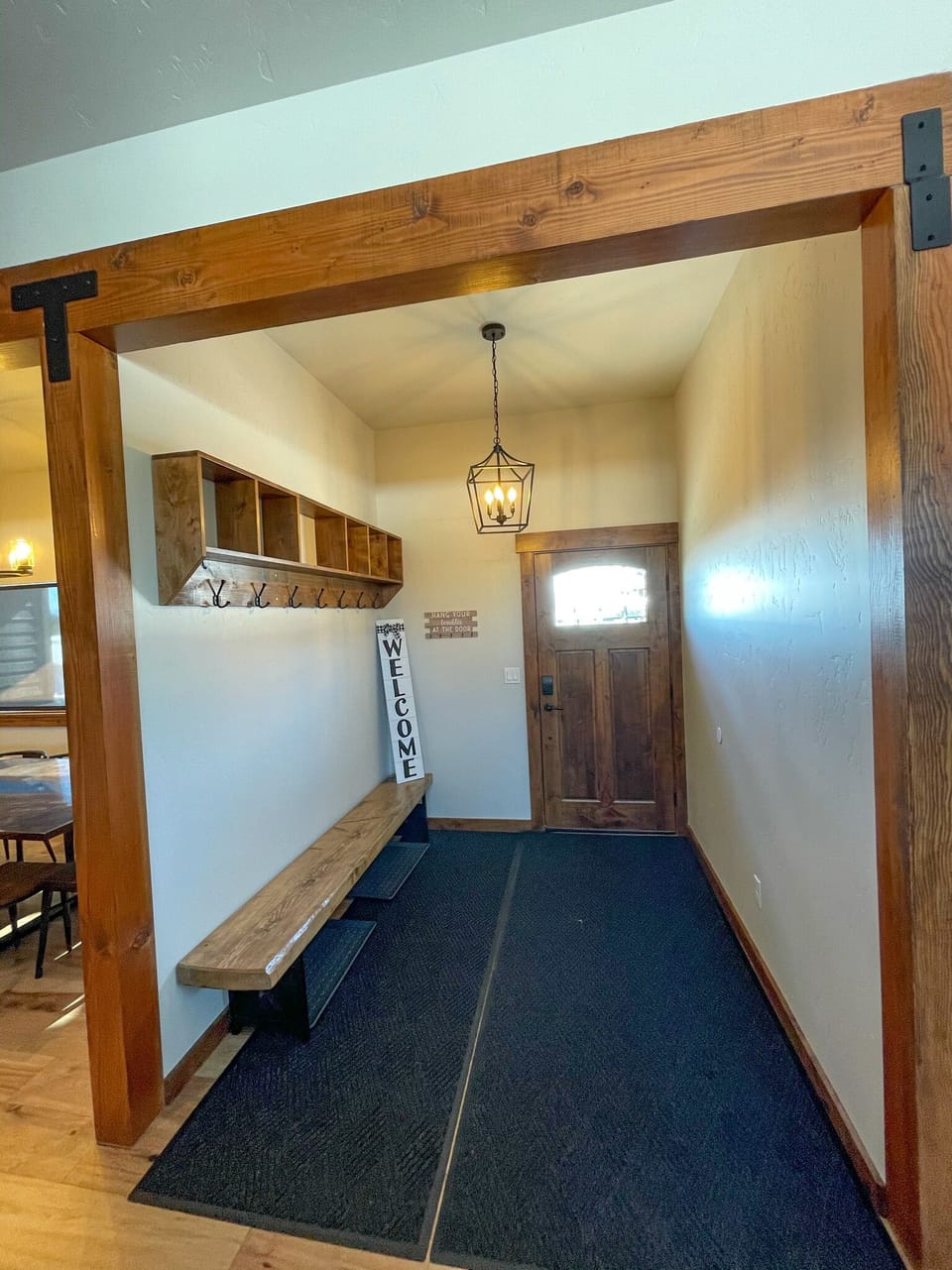 Huge entry with lots of hooks and storage