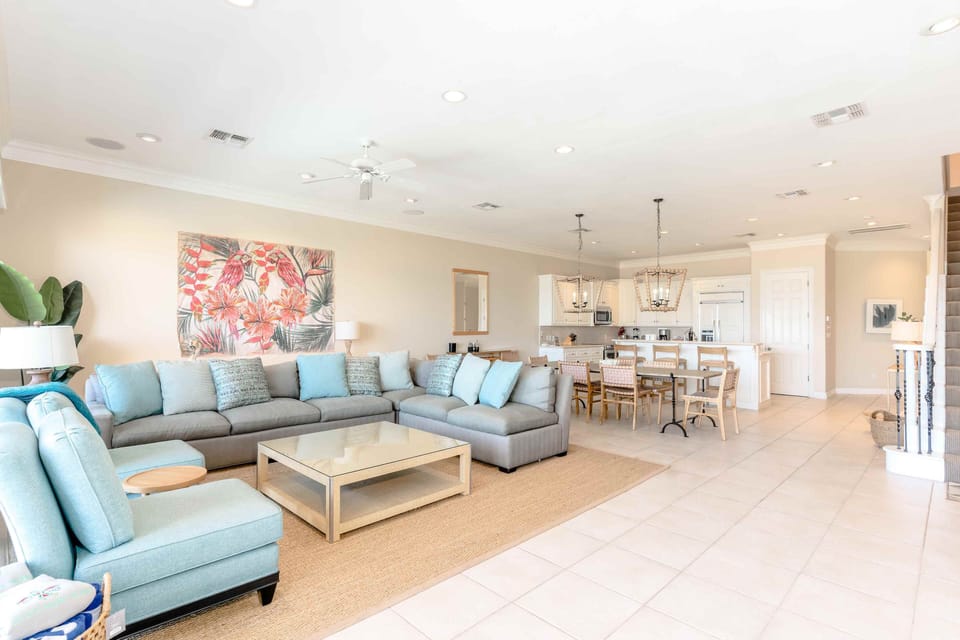 After an exciting day on the sand, gather around our family-friendly sofa for game night or a movie.