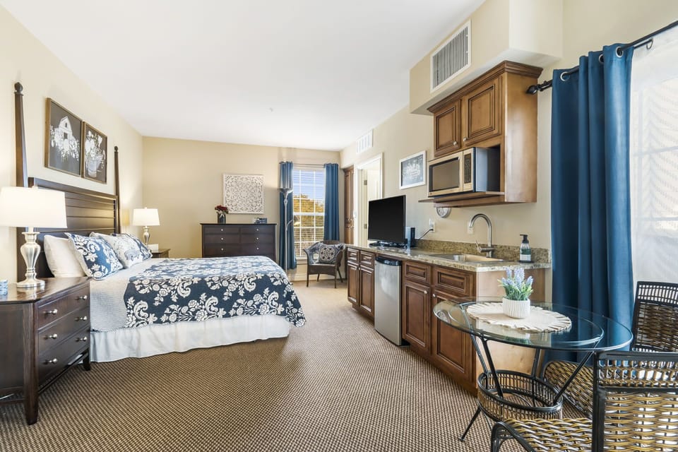 Condo 1 | Master Bedroom 3 | King Bed Suite | Workspace Table