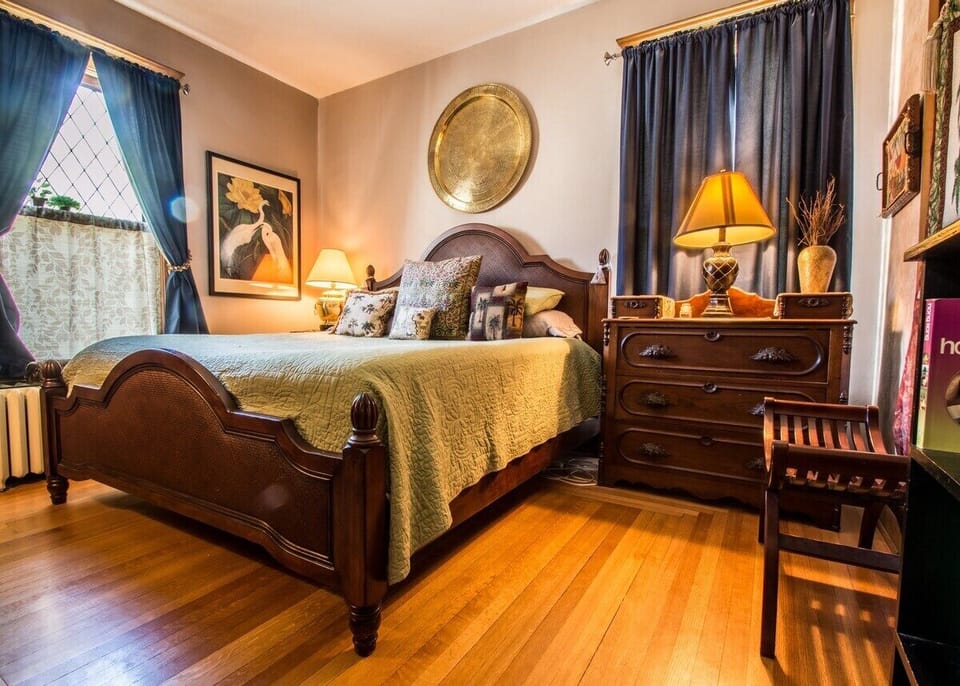 Downstairs bedroom with king