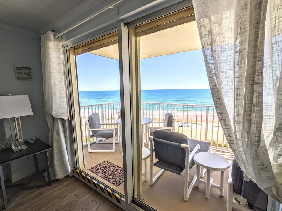 View of balcony, from living room
