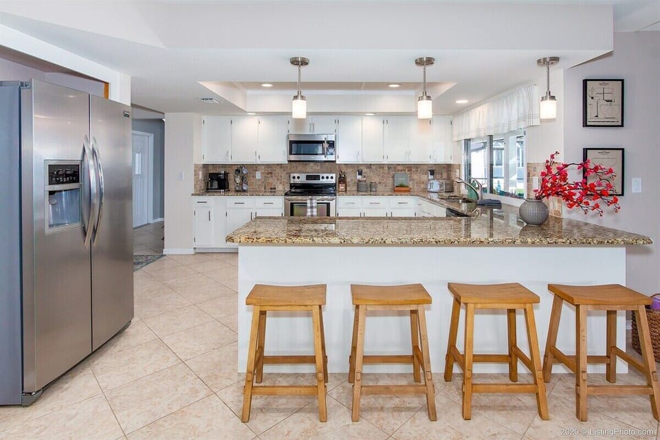 The Kitchen with Counter Seating