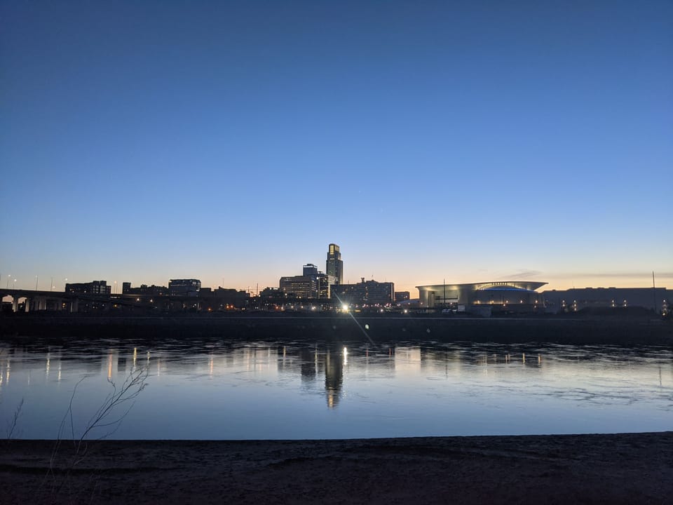Omaha downtown minutes by foot