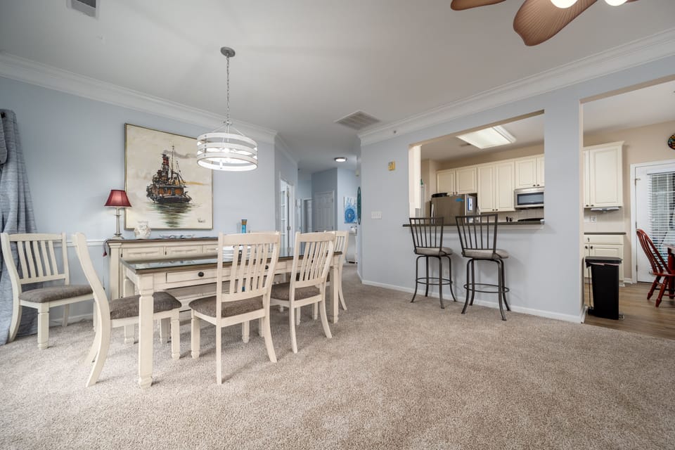Dining Area into Kitchen