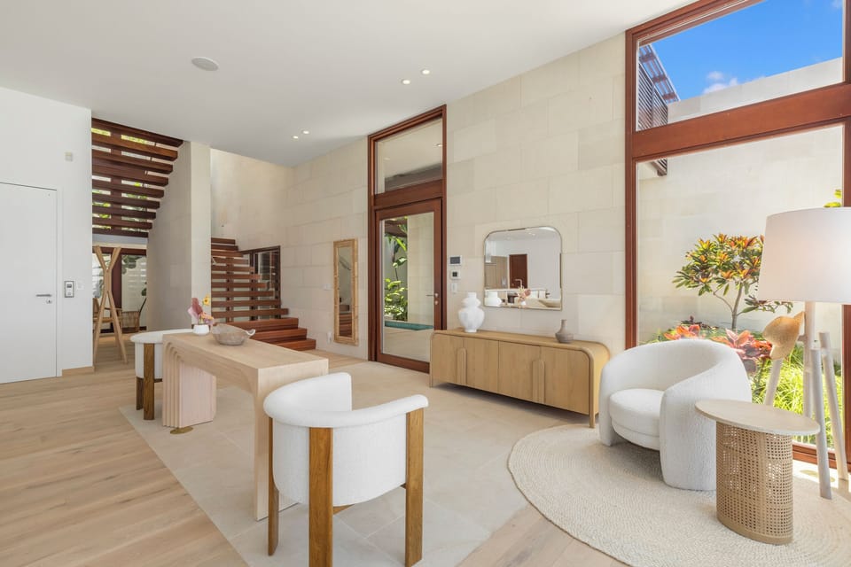 Welcoming entryway that sets the tone for a luxurious and relaxing stay.