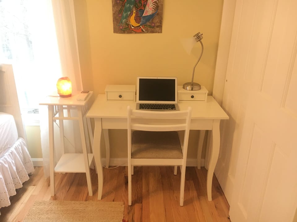 Work desk area in bedroom #1.