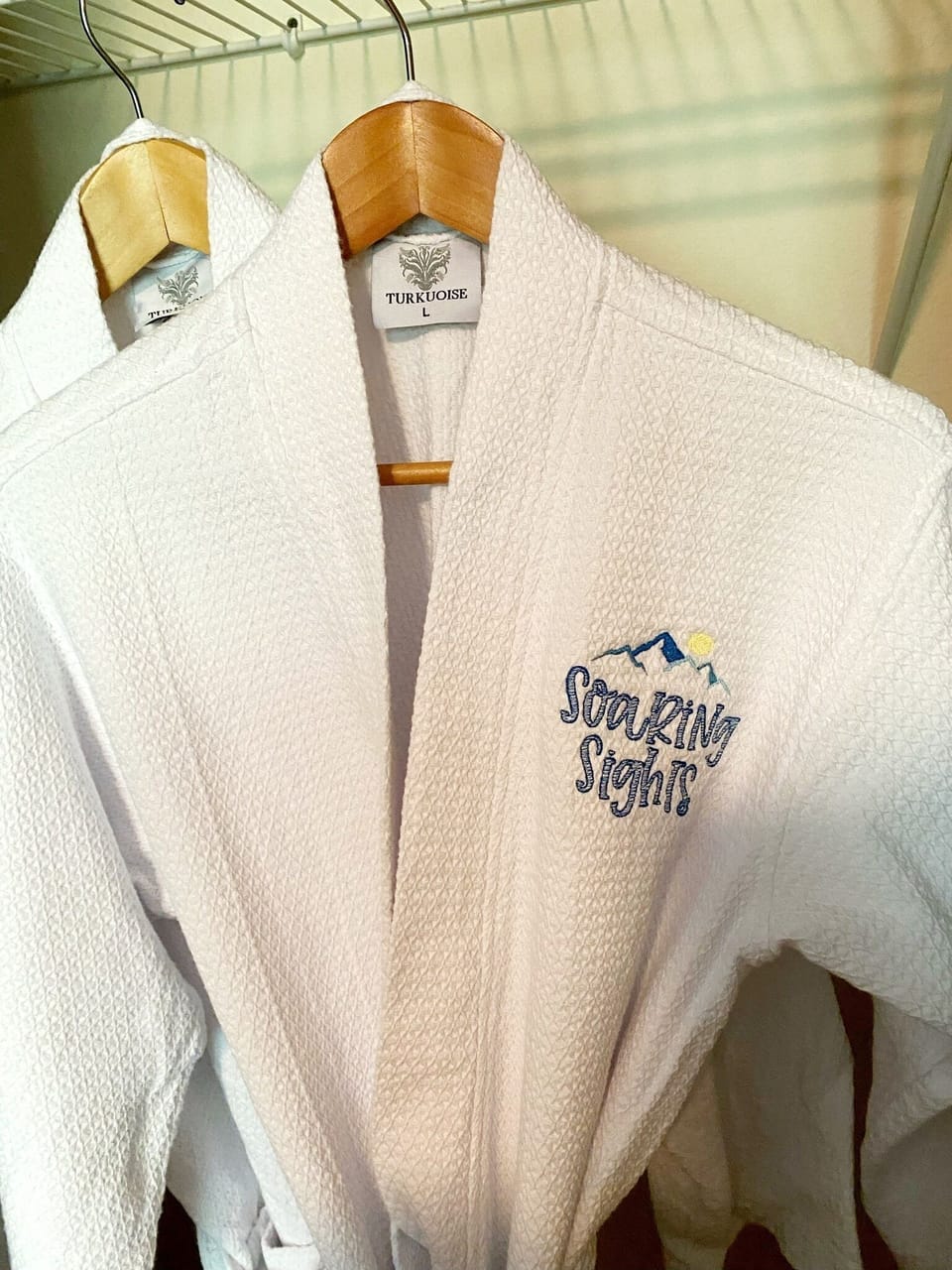 Custom Bath Robes for guest comfort and relaxation :)