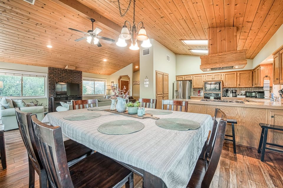 dining room with view to kitchen