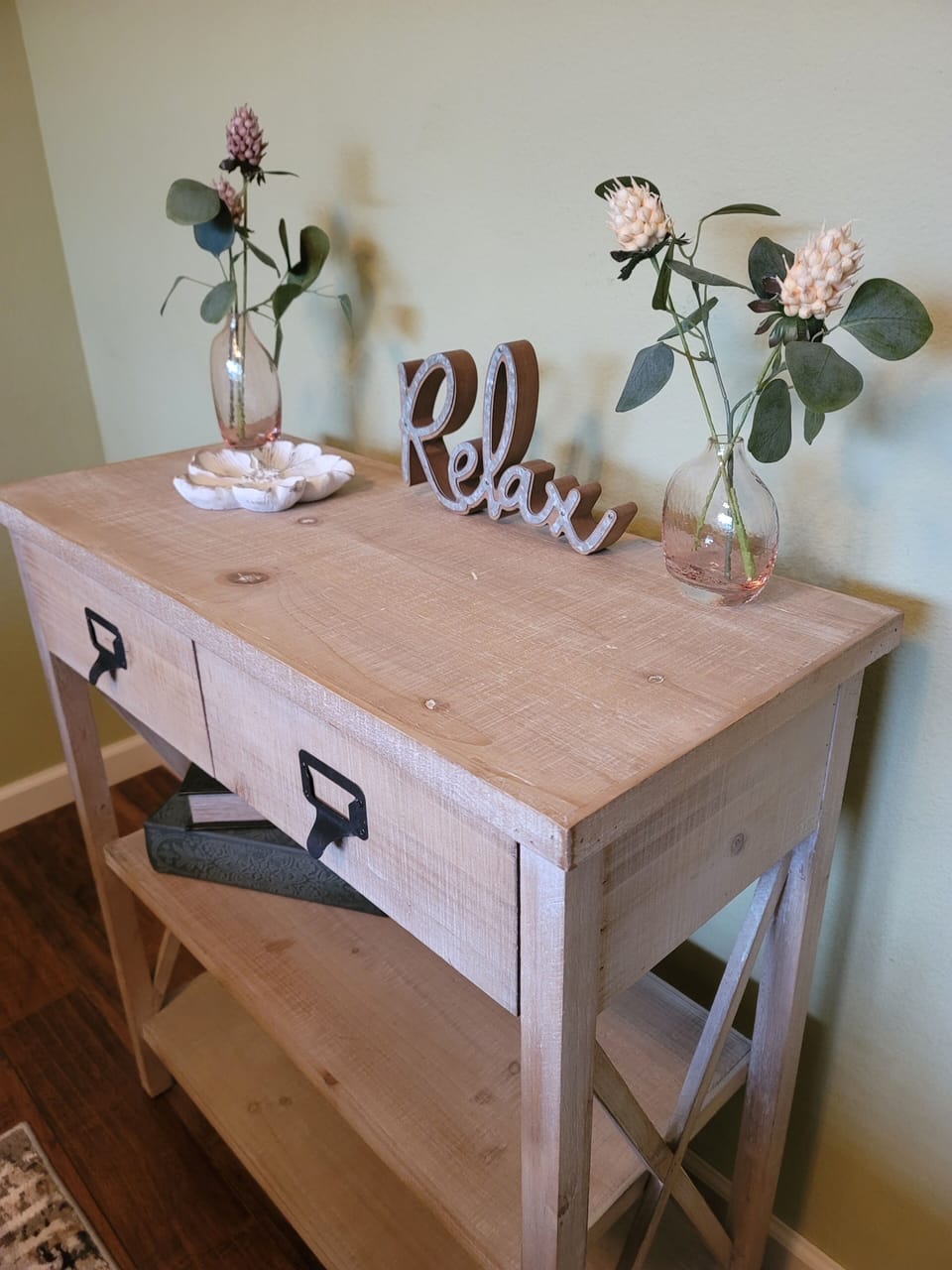 table in queen bedroom
