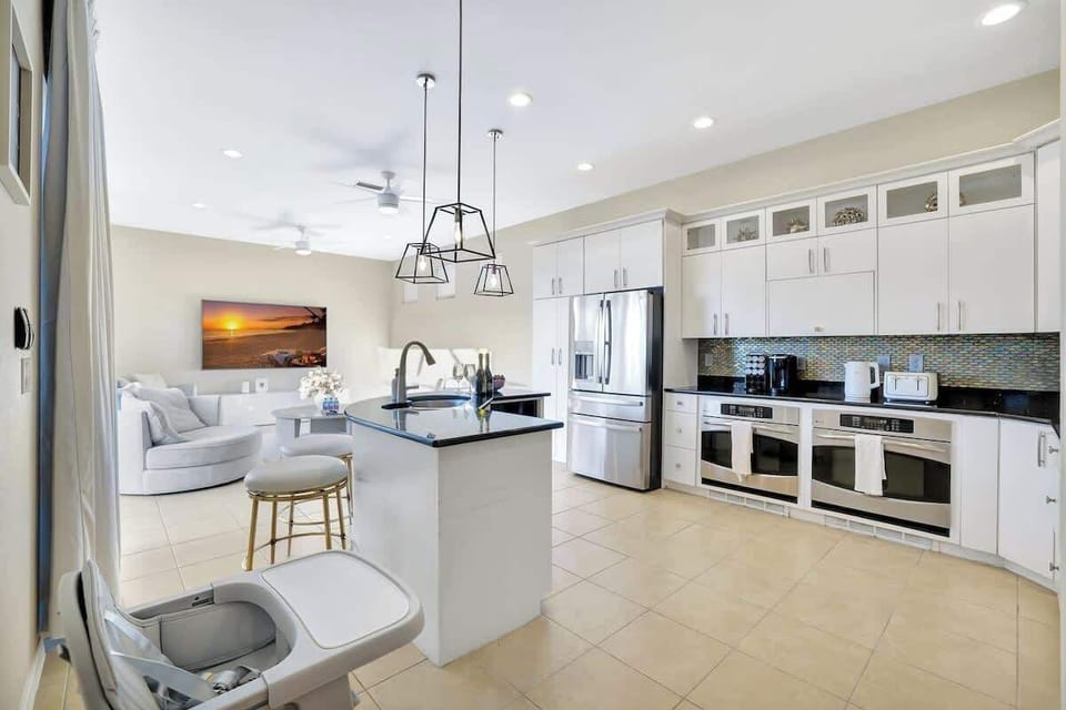 Prepare everything from quick breakfasts to full family dinners in our fully equipped kitchen. With cookware, utensils, and essentials ready to go — plus a baby high chair for your little one — mealtime is easy and stress-free.