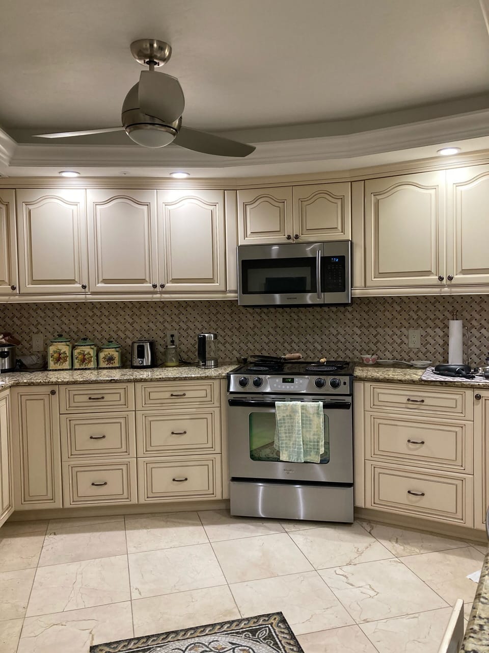 Beautifully renovated kitchen with lots of storage 