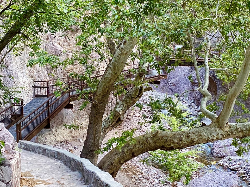 The Catwalk is a 2 mile hiking loop