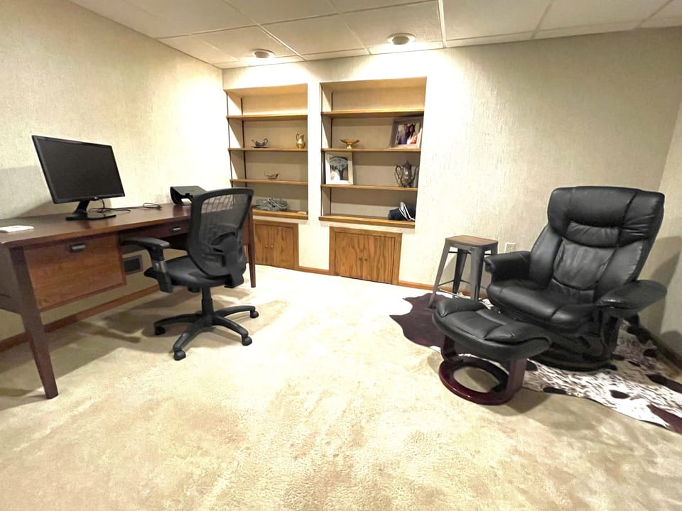 Private office in basement