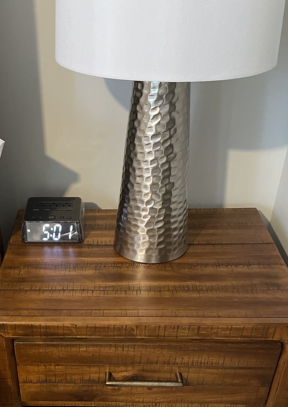 Bedroom Clocks with USB and Outlets