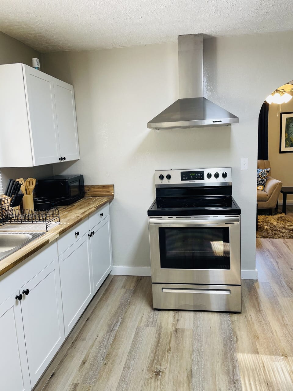 All new stainless steel appliances!!  Fully functional kitchen to prepare meals!