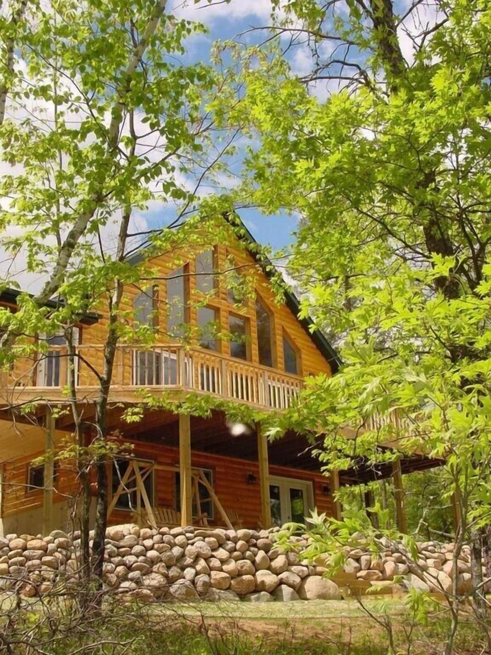 Enjoy the beautiful wooded setting from spacious double decks.