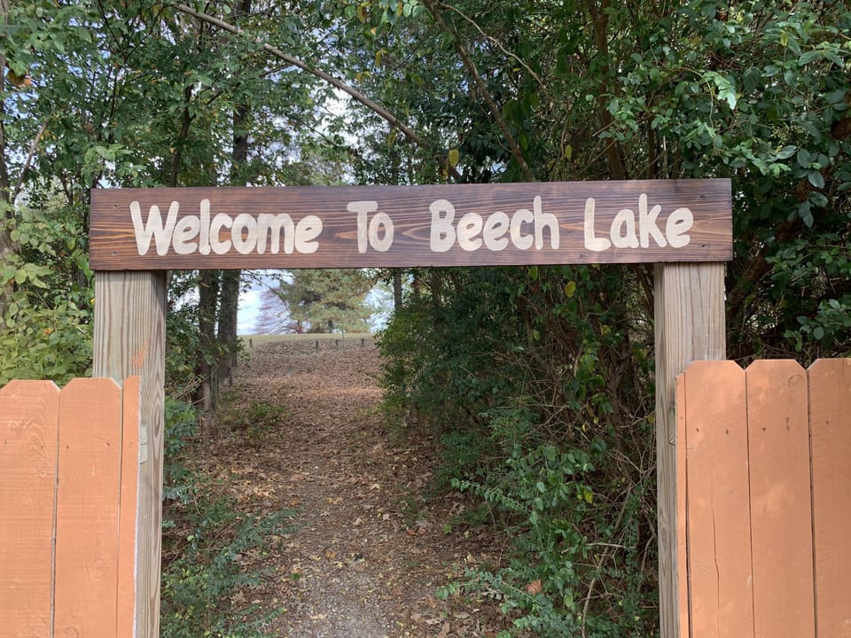 Out your back door and down this path to lake paradise!!!