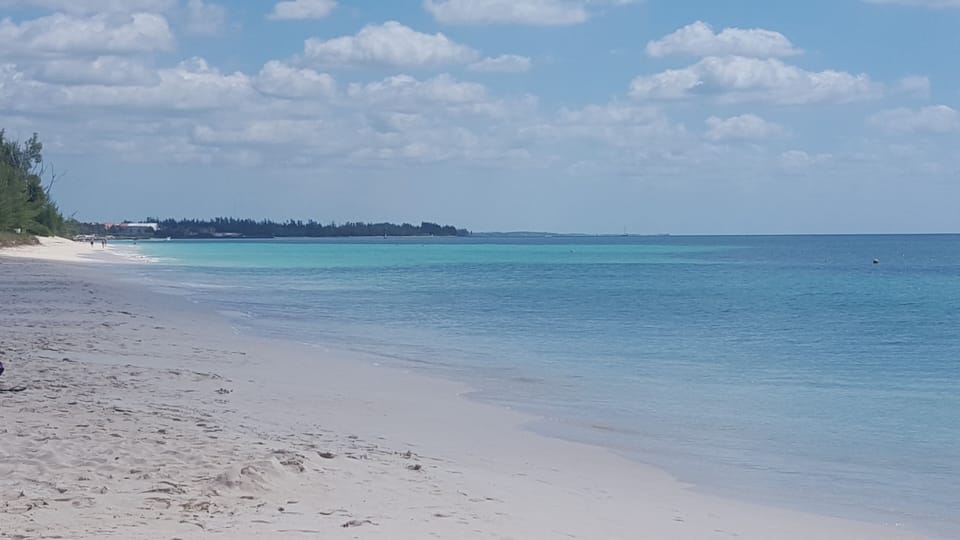 Beach located less than a mile from the home.