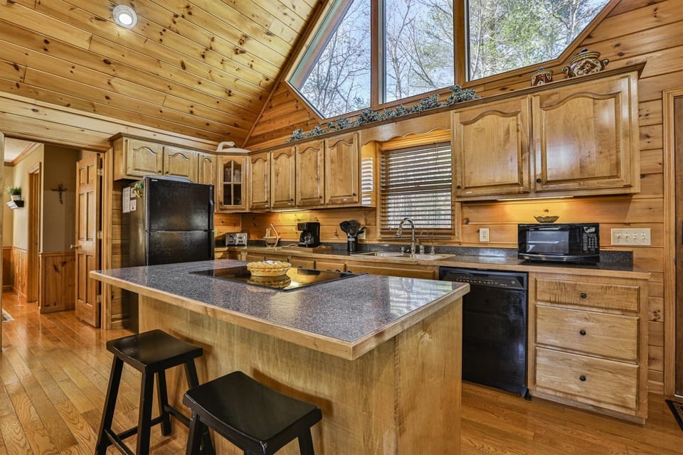 Breakfast bar seating for two