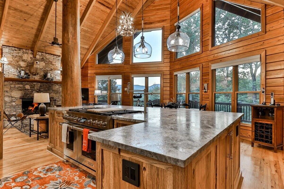 Enjoy The Custom Kitchen Offering An Open Floor Plan