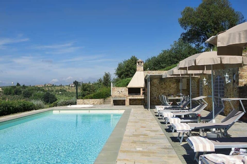 Terrace adjacent to the pool