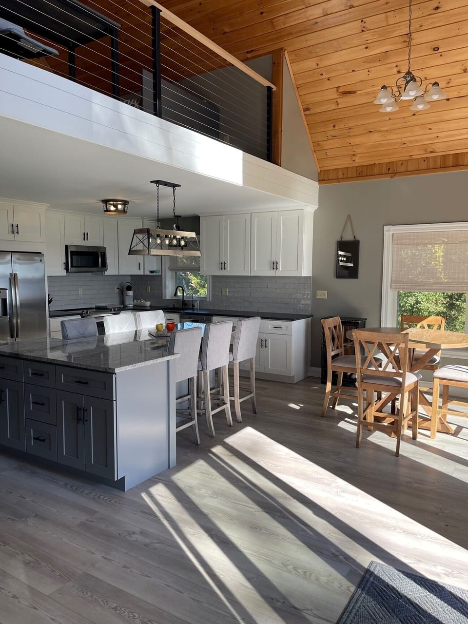 Open Kitchen and dining area-seating for 10