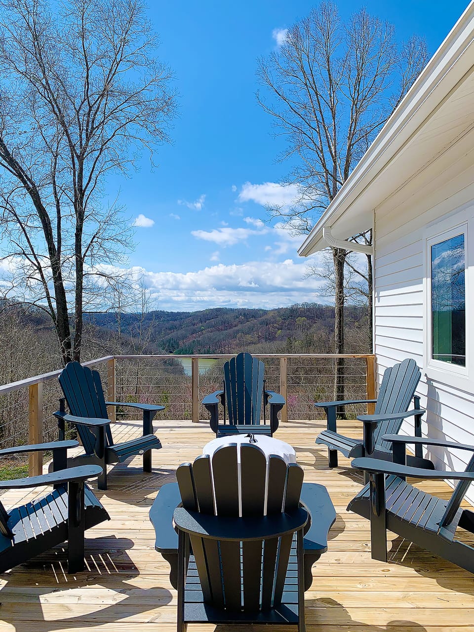 Enjoy the Solos Stove & stars on cool nights or the perfect weather and views!