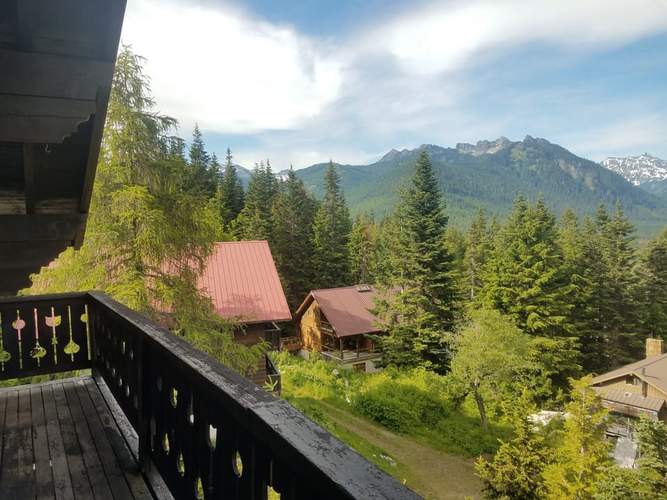 View from main lodge upper balcony