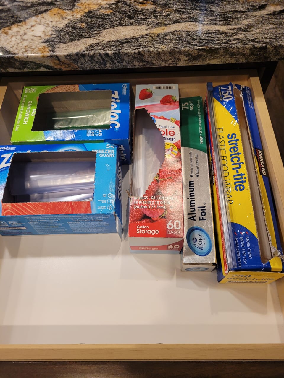 We Try to Keep Some Sandwich and Kitchen Bags on Hand