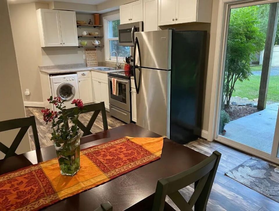 Inviting dining area next to kitchen