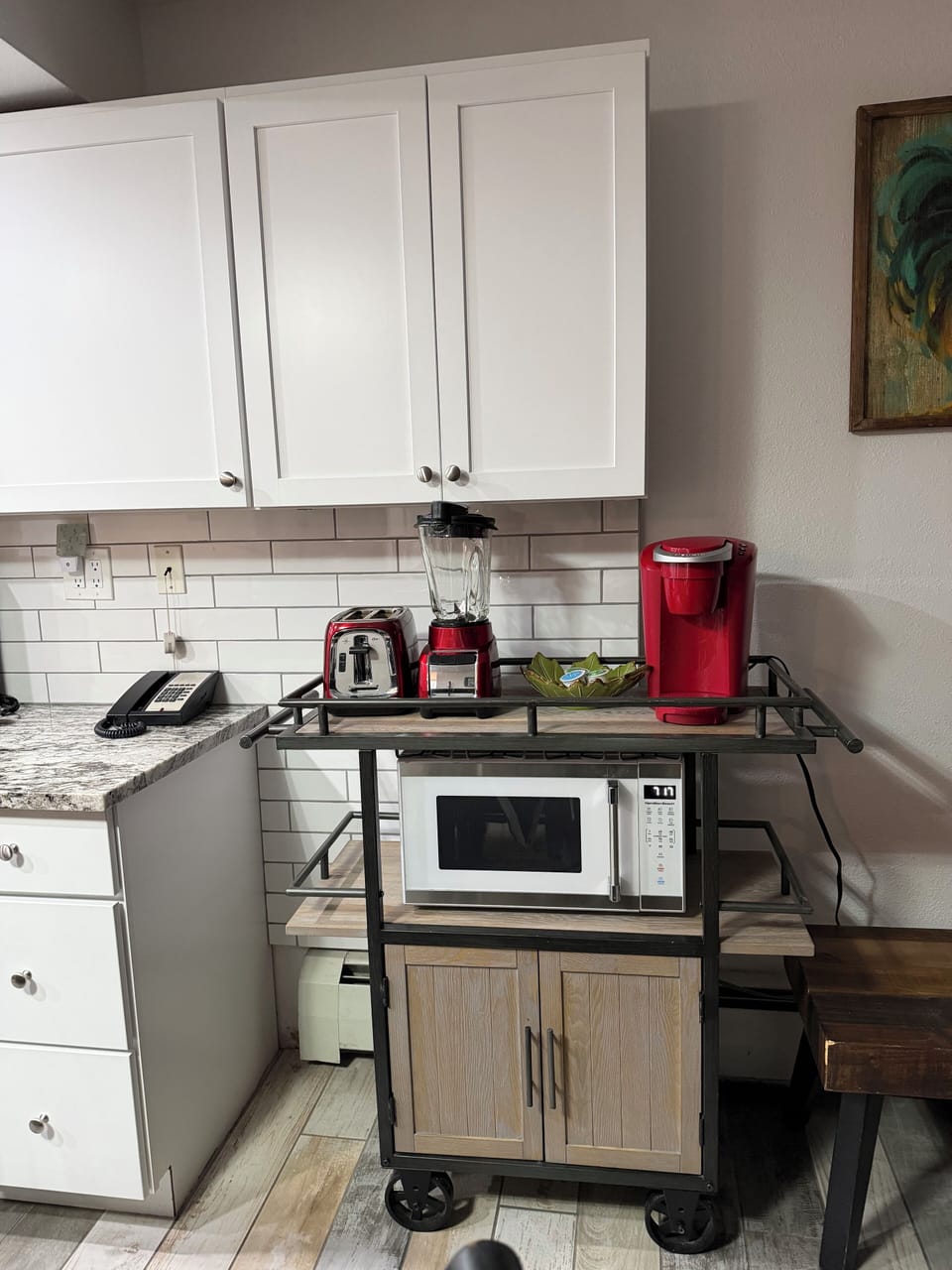 Cute coffee bar cart