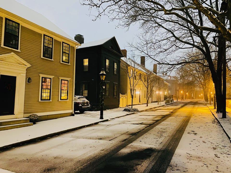 Winter view of Benefit Street