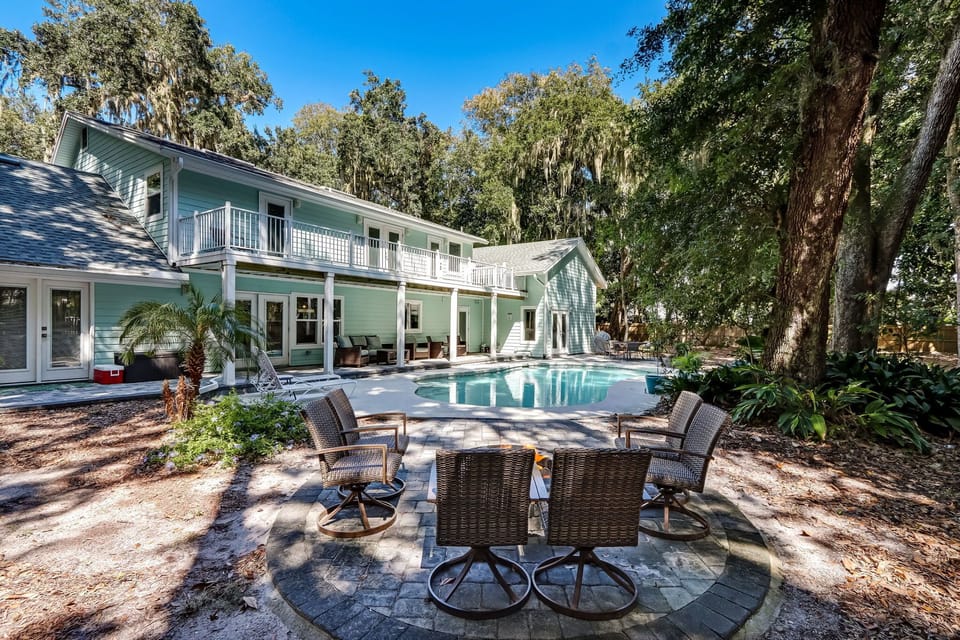 5000+ Square Feet on One Acre Lot with Fully Fenced Yard, Large Private Pool, Firepit  and More! (Optional Pool Heat Available)