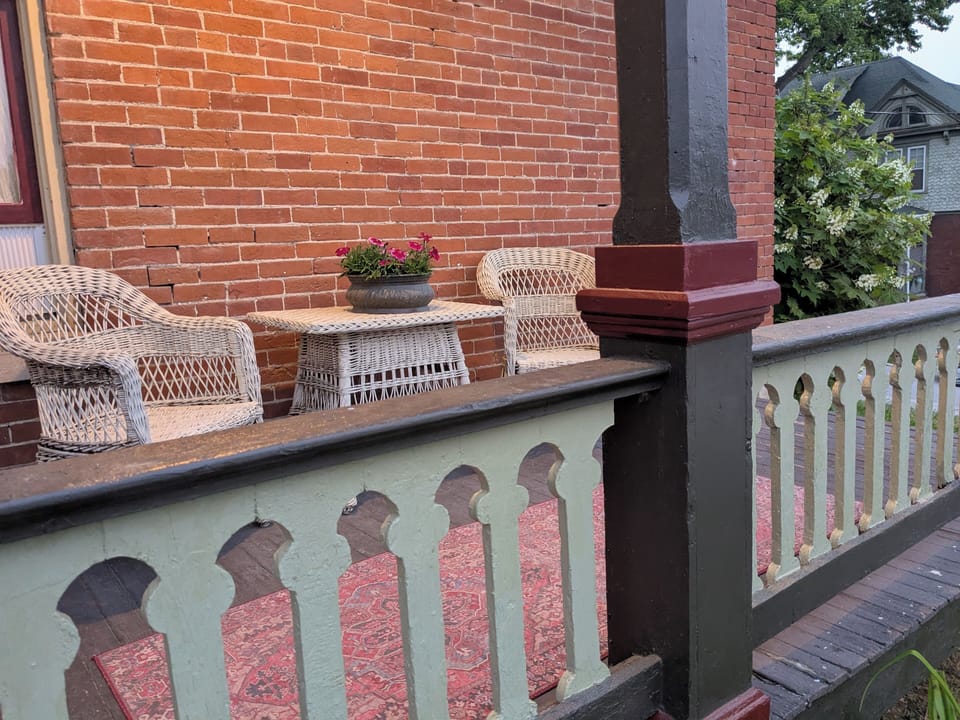  Side porch facing Hill Street