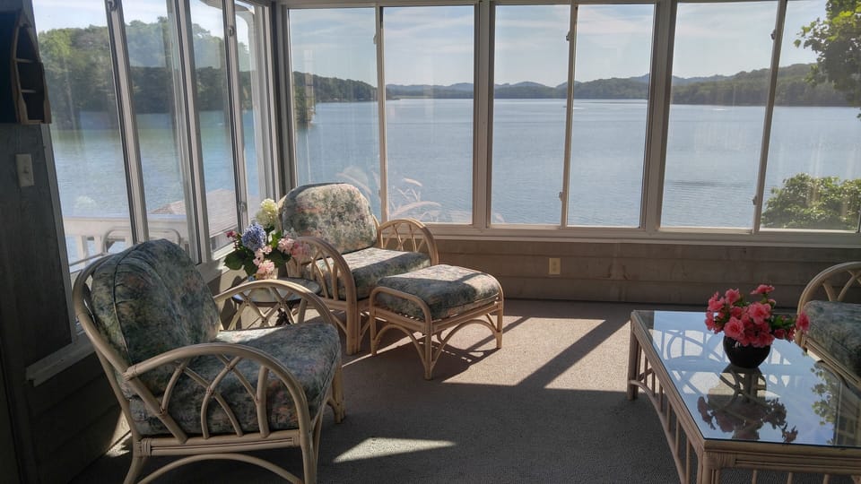 No matter the season, our sunroom has always been our favorite hangout!