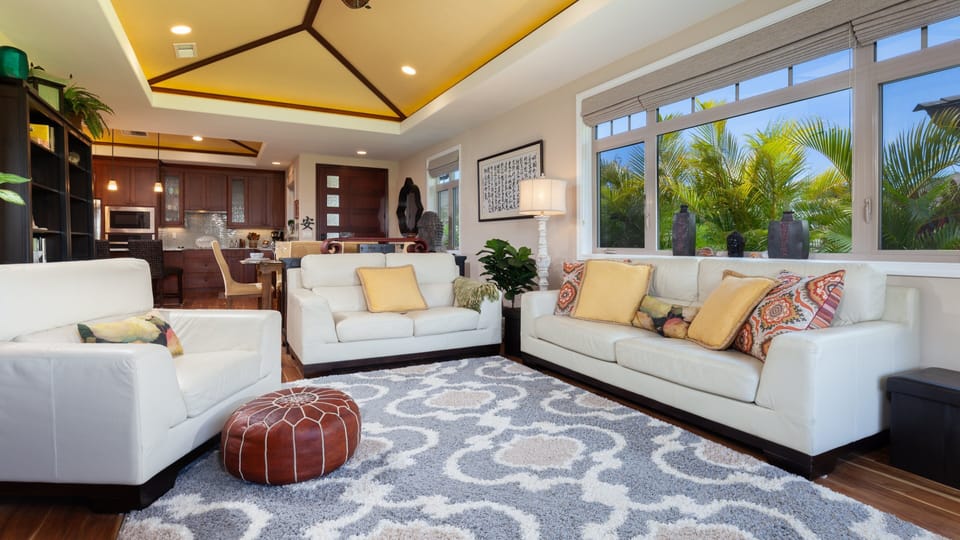 Bright and airy living room with comfortable seating