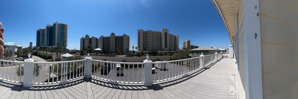 Panoramic view from upper balcony