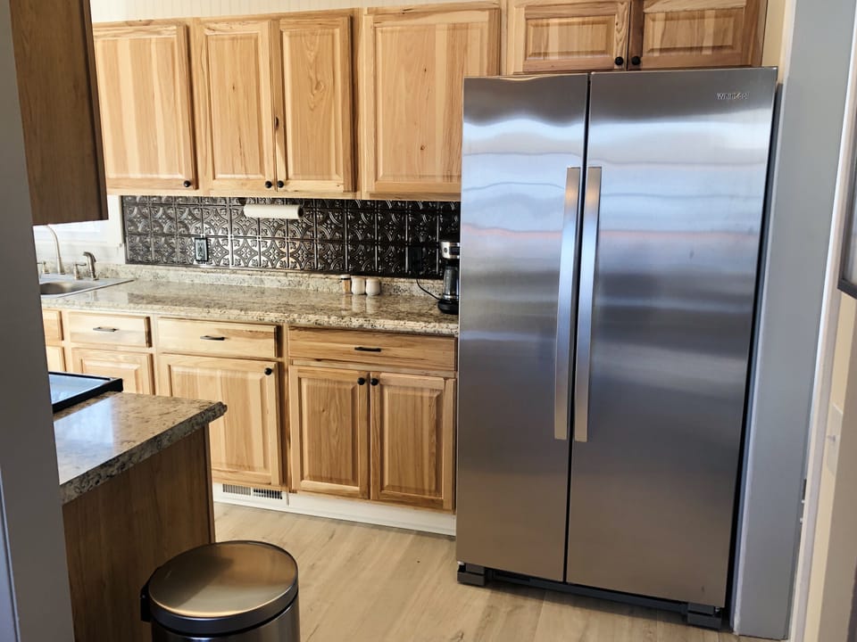 Stainless steel appliances. 