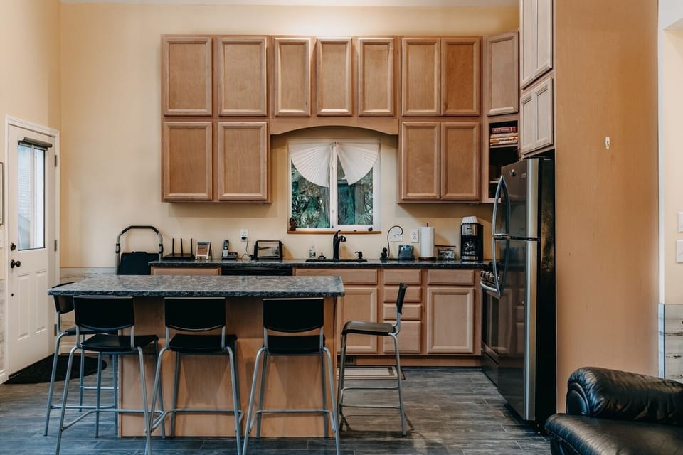 Indoors, Kitchen, Furniture, Refrigerator, Home Decor