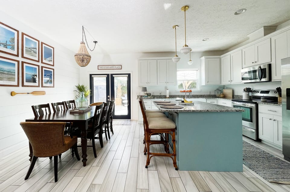 Kitchen and Dining Area (with room to seat 11)