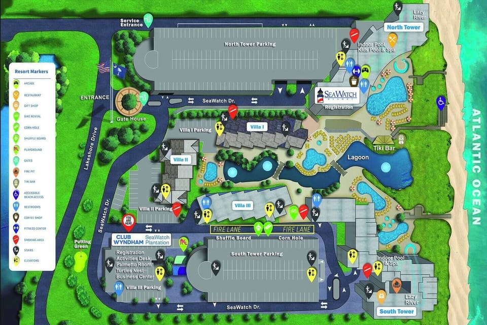 Resort layout map