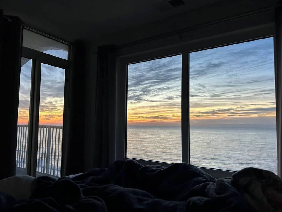 Talk about a Sunrise from bed