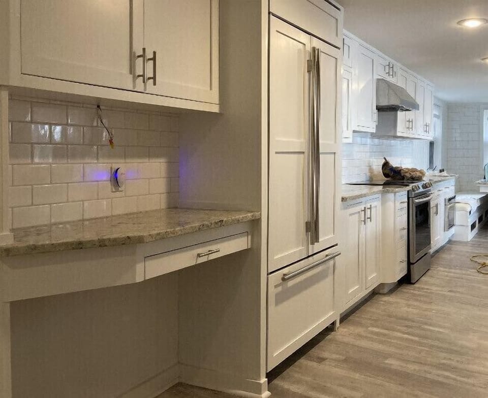 Kitchen with integrated Subzero fridge 