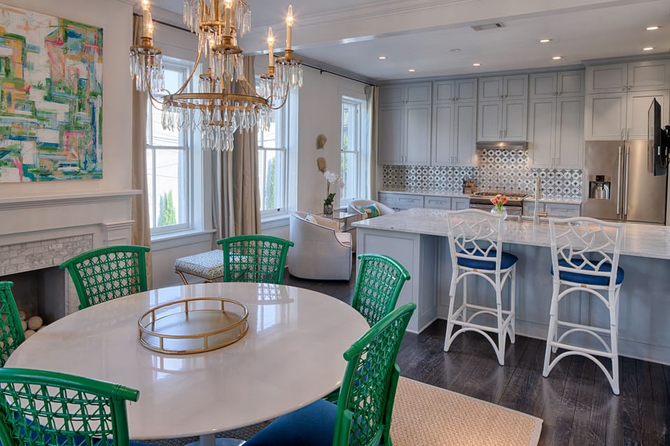 Open to the kitchen, entertaining is a breeze!