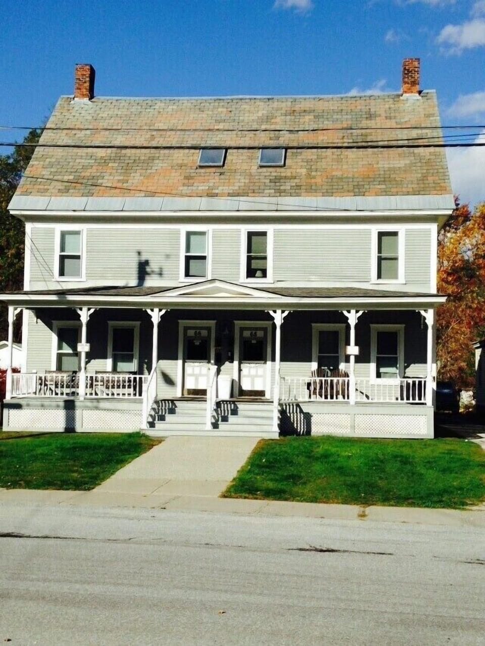 Summer 68 Pleasant St. Ludlow, Vermont, right hand side. 