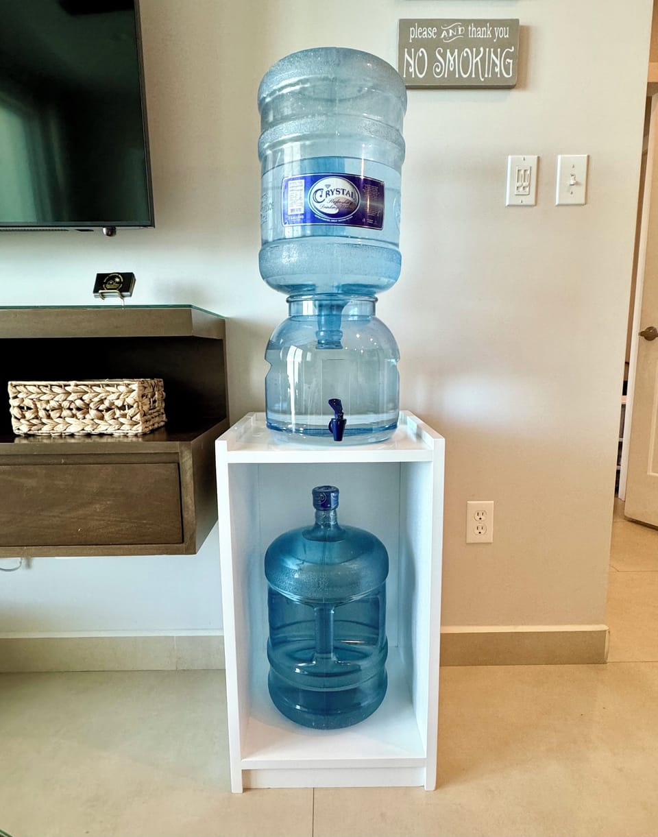 We personally provide complimentary purified water for your stay. 