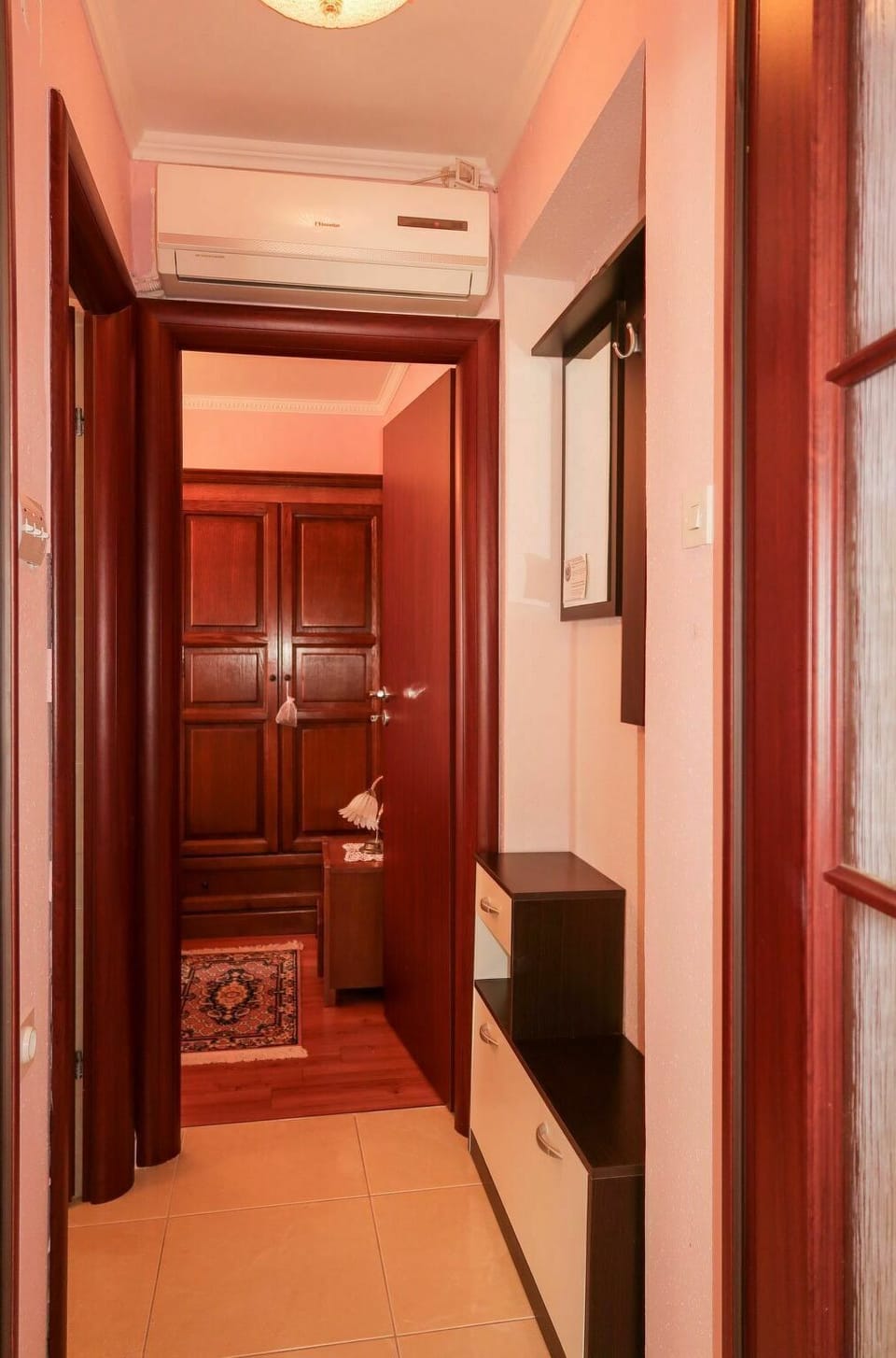 Property, Building, Door, Wood, Orange, Interior Design, Architecture, Floor, Flooring