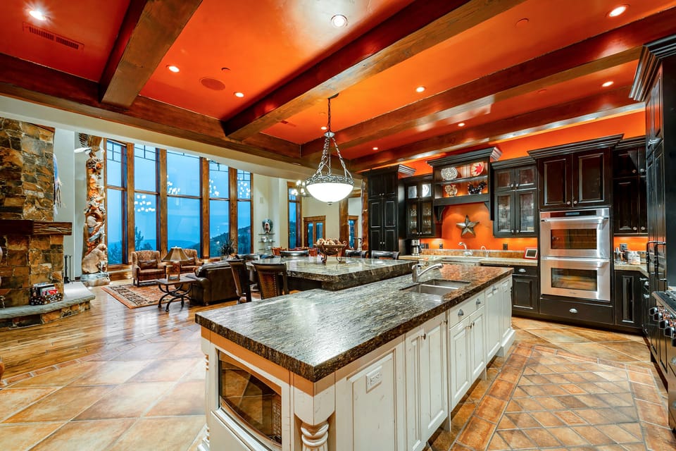Kitchen Opens to Main Living Area and Endless Views